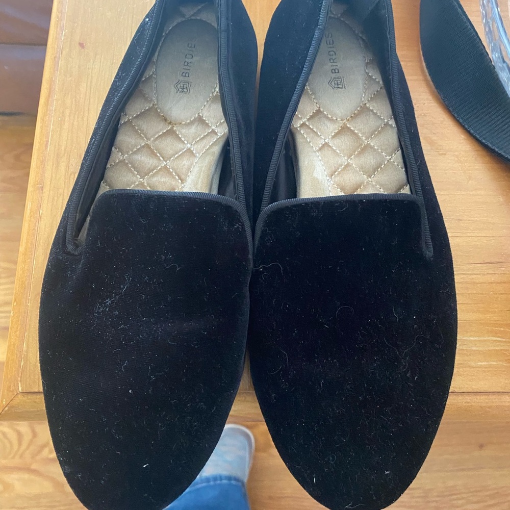 Velvet Birdies Flats Dressy Comfy